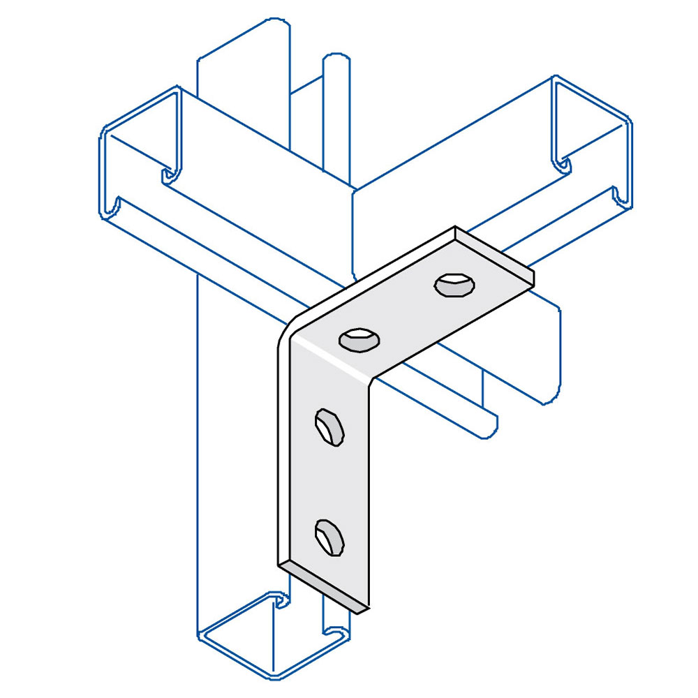 Unistrut P1325 4-Hole 90° Angle Bracket - Protrade.