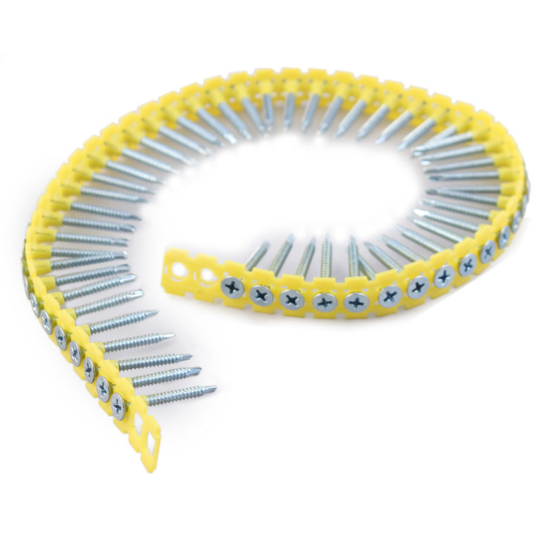 BZP Fine Thread Collated Drywall Screws with Self DrillPoint Protrade