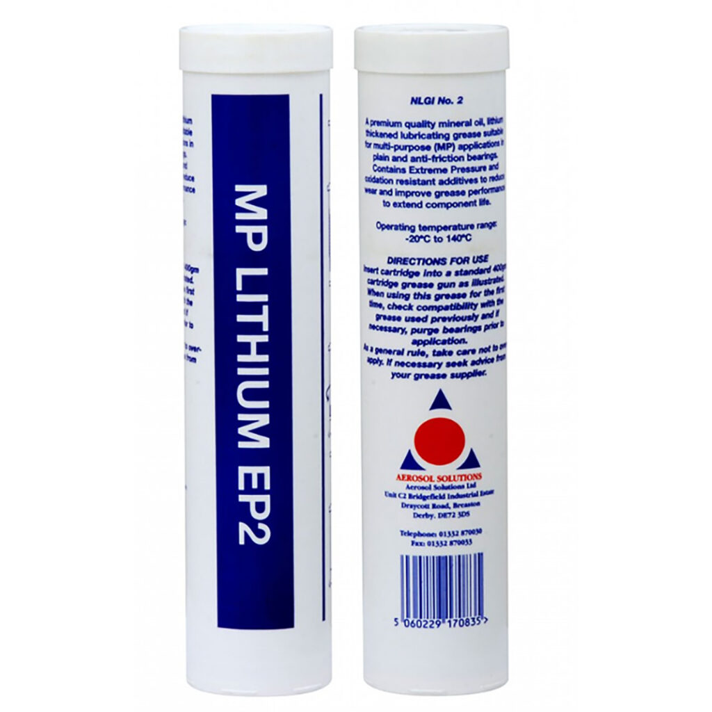 Lithium EP2 Grease Cartridge 400ml - Protrade