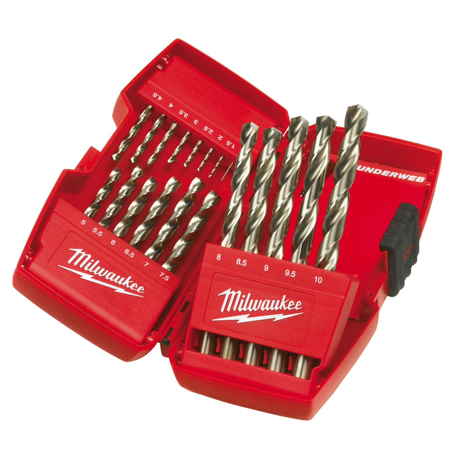 Milwaukee 19pce Thunderweb HSS Twist Drill Set 1.0 10.0mm Protrade