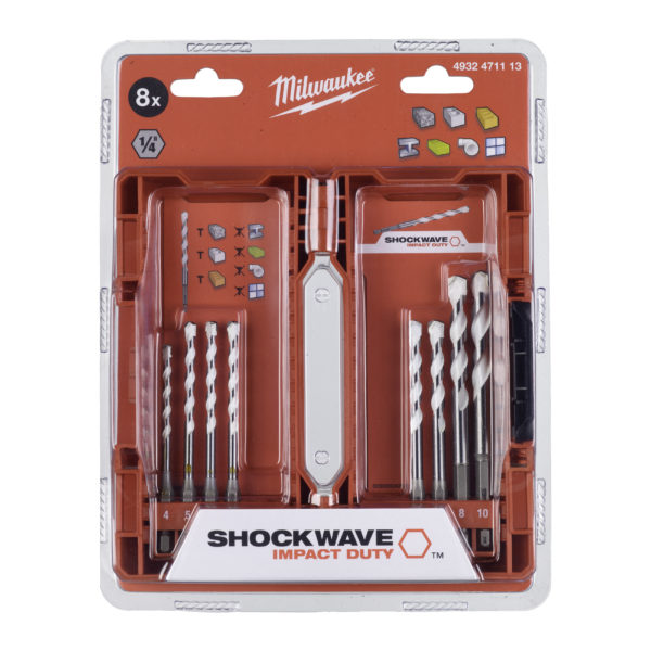 Milwaukee 4932471113 8pce Multi Material Drill Bit Set Protrade