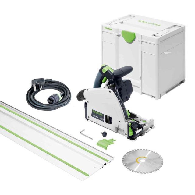 Festool TS60K Plunge Circular Saw Set c/w 1400mm Guide Rail Protrade