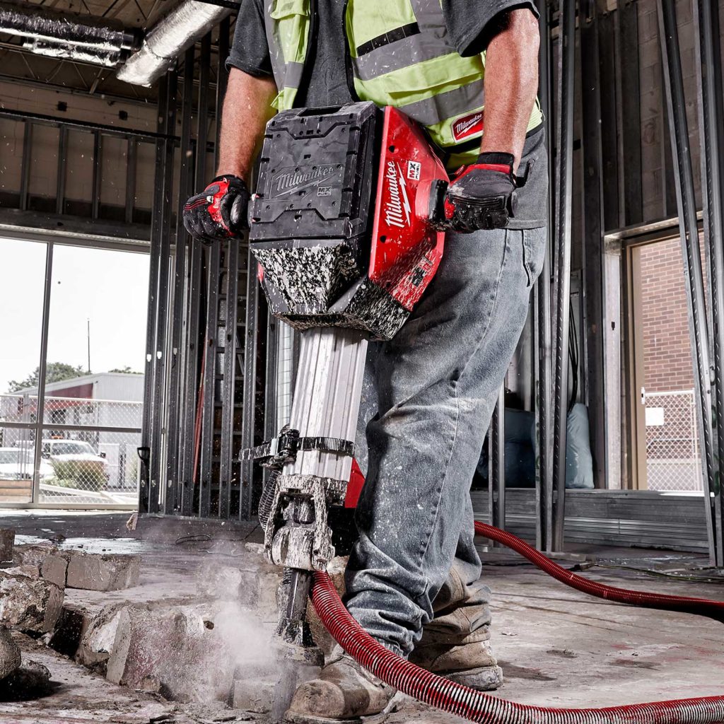 Milwaukee MXFDH2528H MX FUEL Demolition Hammer c/w 2x6Ah Bat Protrade