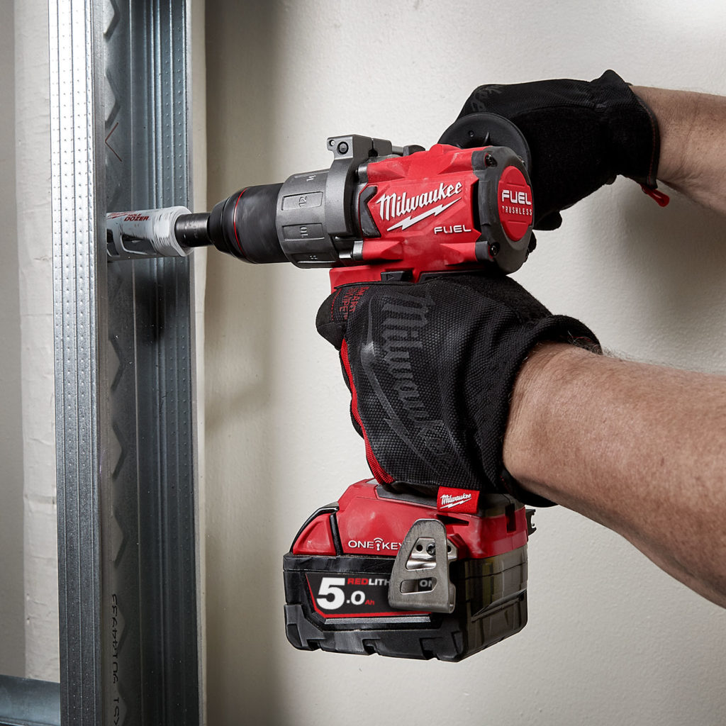 Milwaukee M18ONEPD2 18V OneKey Combi Drill c/w 2x5.0Ah