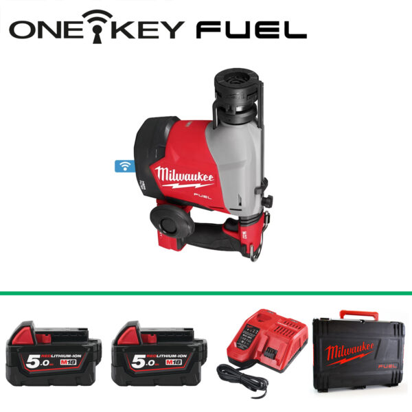 Milwaukee M18FHAFOH16 16mm Overhead SDS Hammer c/w 2x5Ah