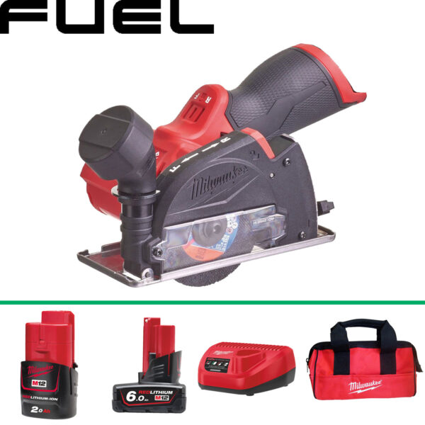 Milwaukee M12FCOT 12V Fuel Cut Off Tool c w 1x2.0Ah 1x6.0A