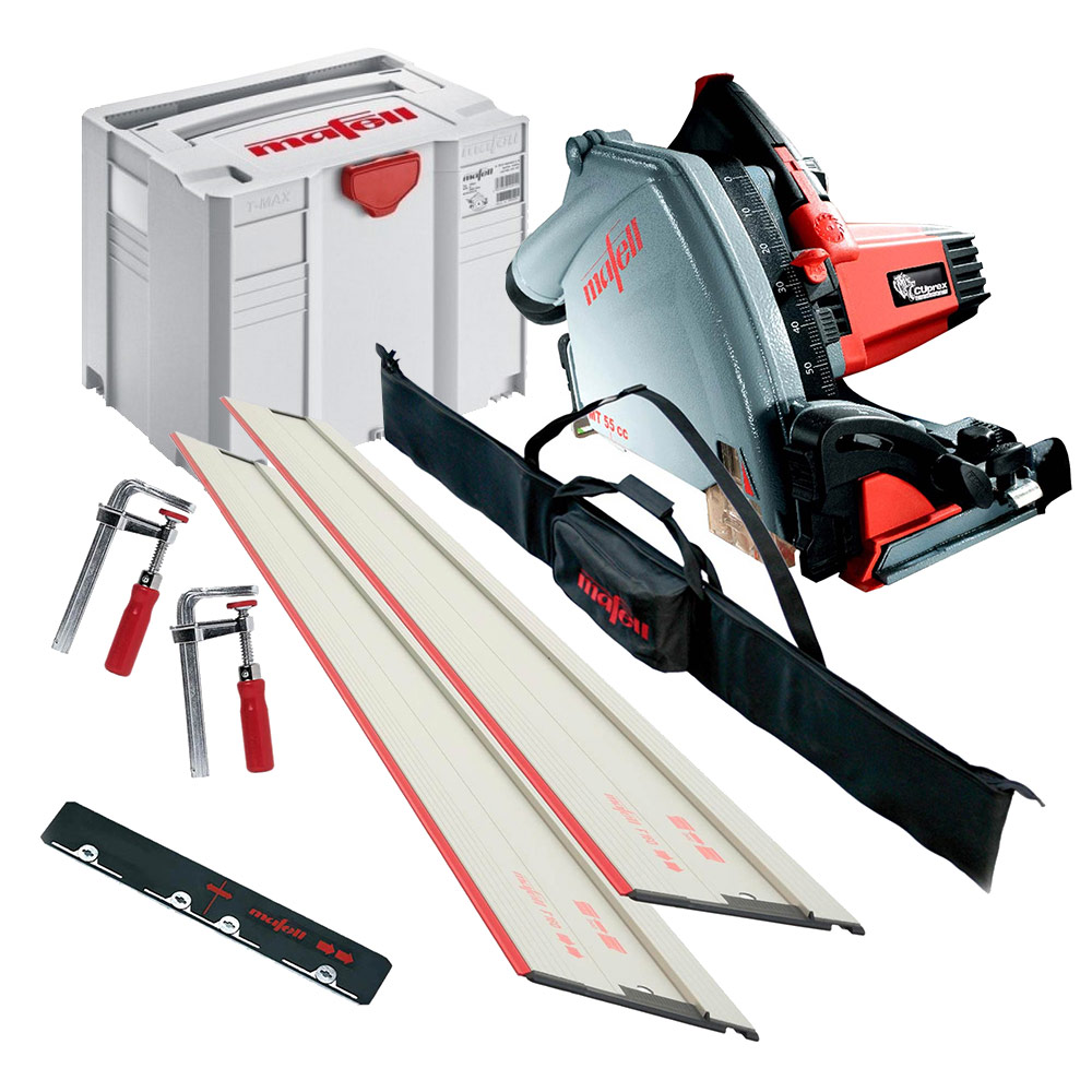 Mafell MT55CC Plunge Circular Saw c/w Guide Rail & Clamp Set Protrade