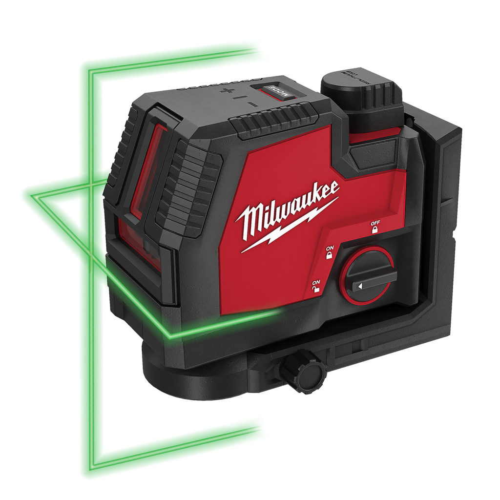 Milwaukee L4CLL Rechargeable Green Cross Line Laser Level - Protrade