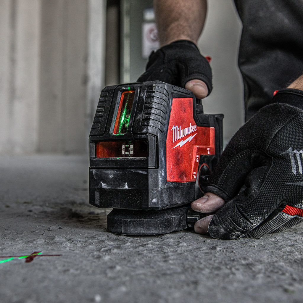 Milwaukee L4CLL Rechargeable Green Cross Line Laser Level Protrade