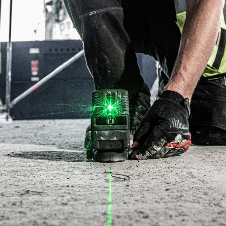 Milwaukee L4CLL Rechargeable Green Cross Line Laser Level Protrade