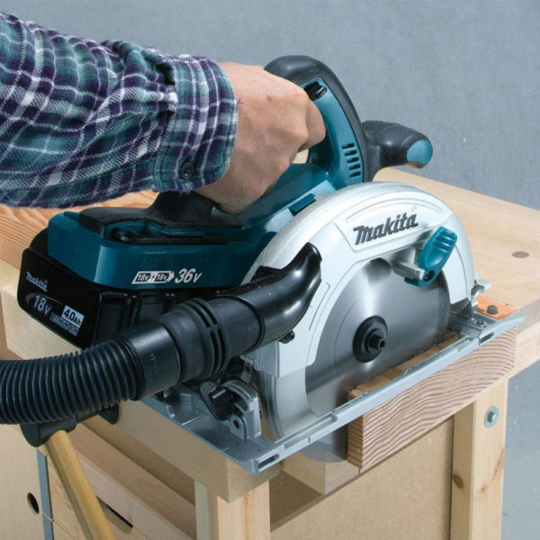 Makita DHS710ZJ LXT 18V Twin 190mm Circular Saw Body Protrade