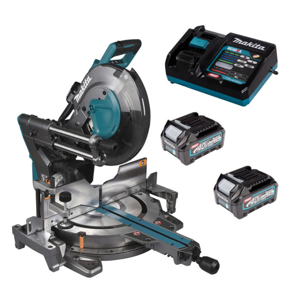 Makita LS003GD202 XGT 40V 305mm Mitre Saw c w 2x2.5Ah Batts Protrade