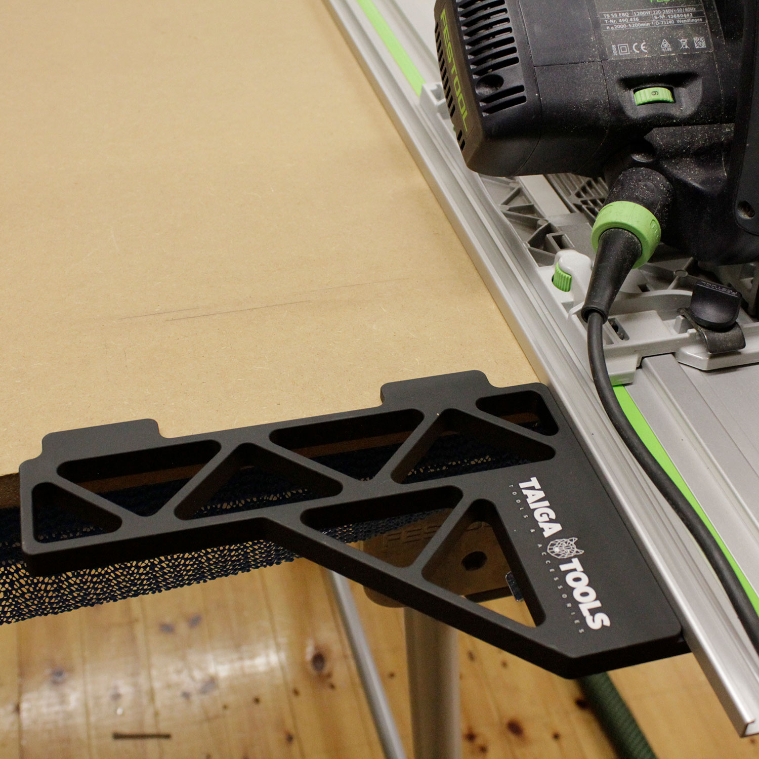 Taiga Tools Rail Square for Festool & Makita Guide Rails Protrade