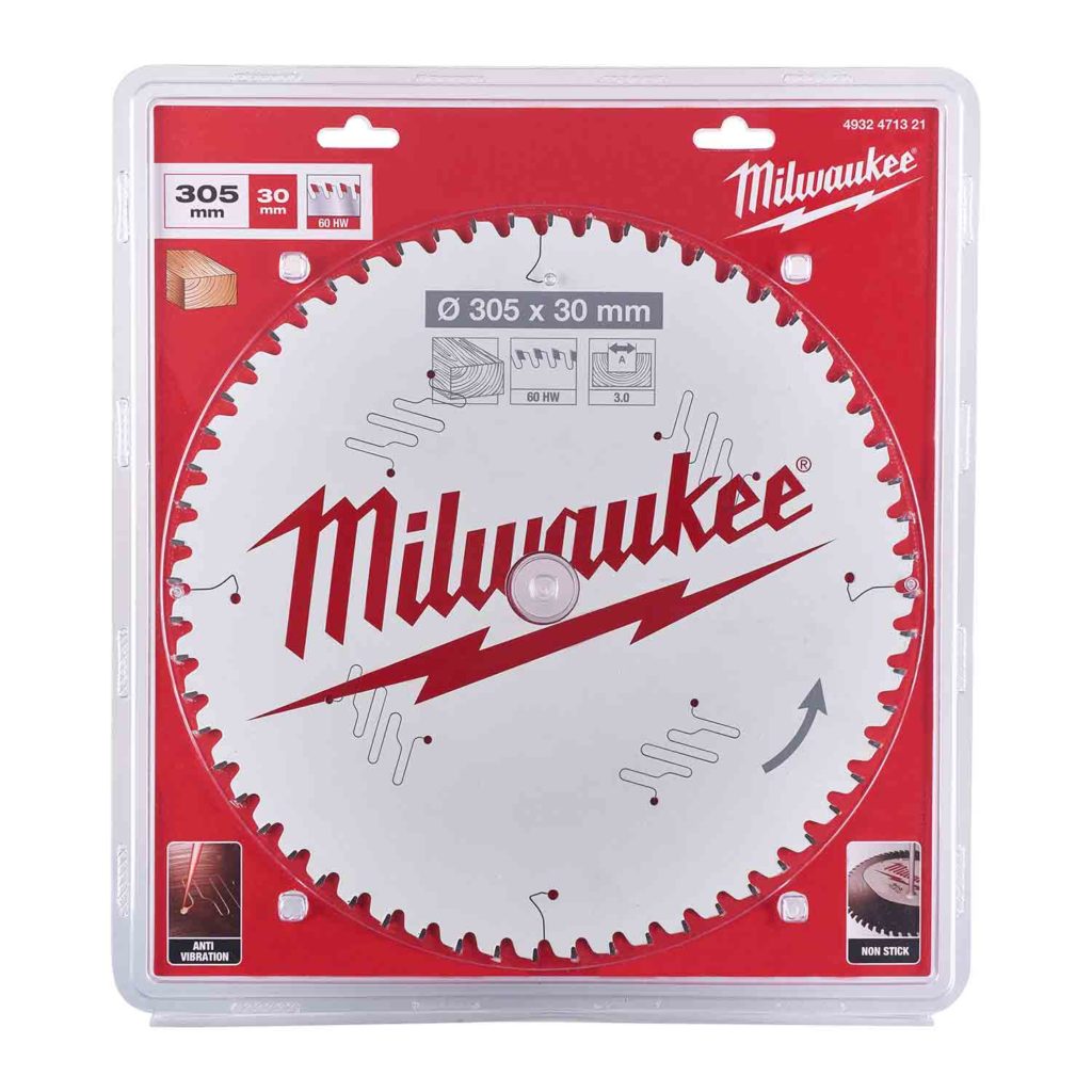 Milwaukee 305mm 60T Wood Saw Blade for Mitre Saws Protrade