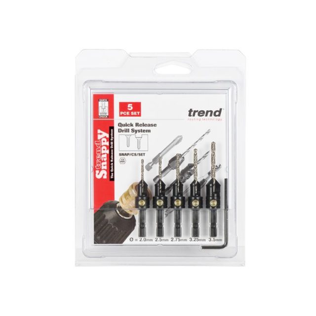 Trend SNAP/CS/SET Snappy 5pce Countersink Set Protrade