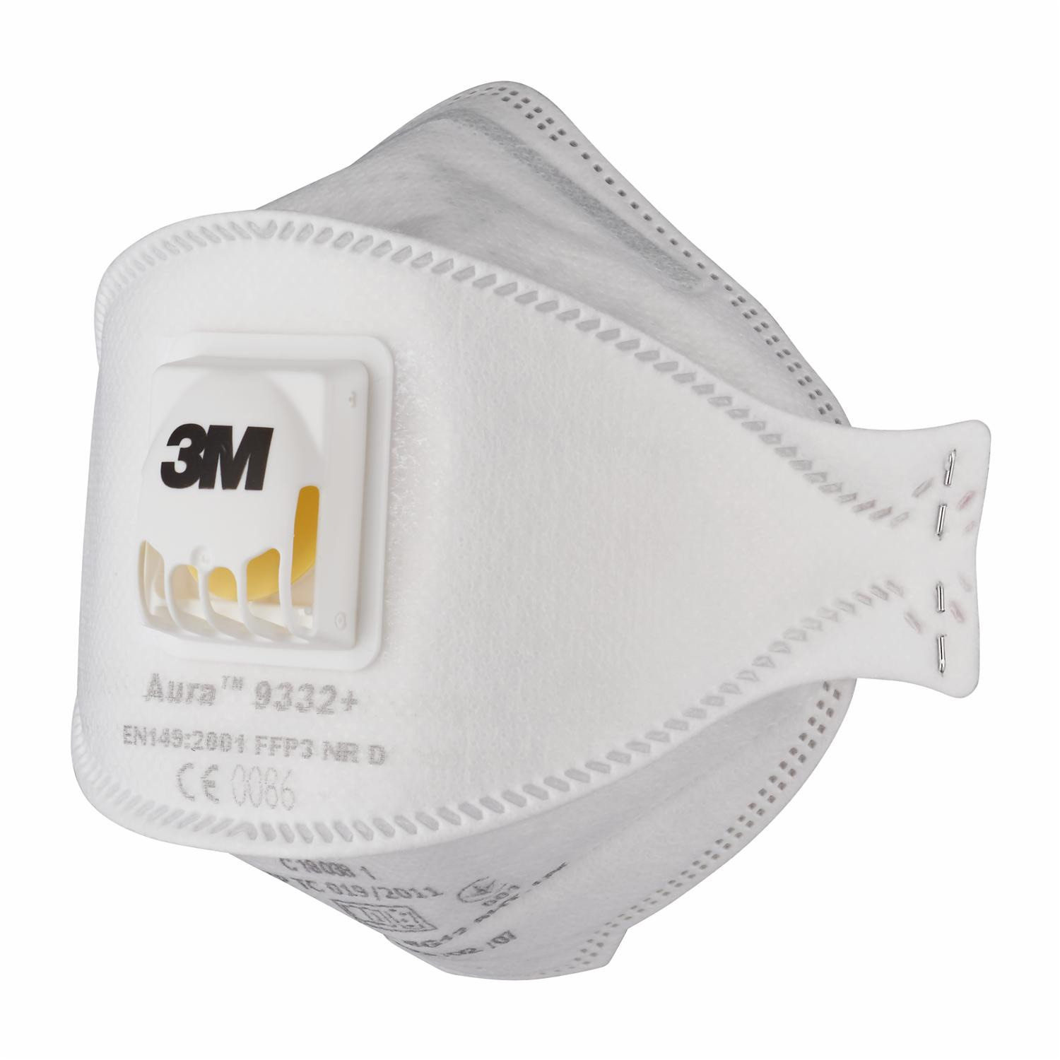 73244-3m-aura-9332-1 3M Aurora 9332 FFP 3 mask on a white bacground