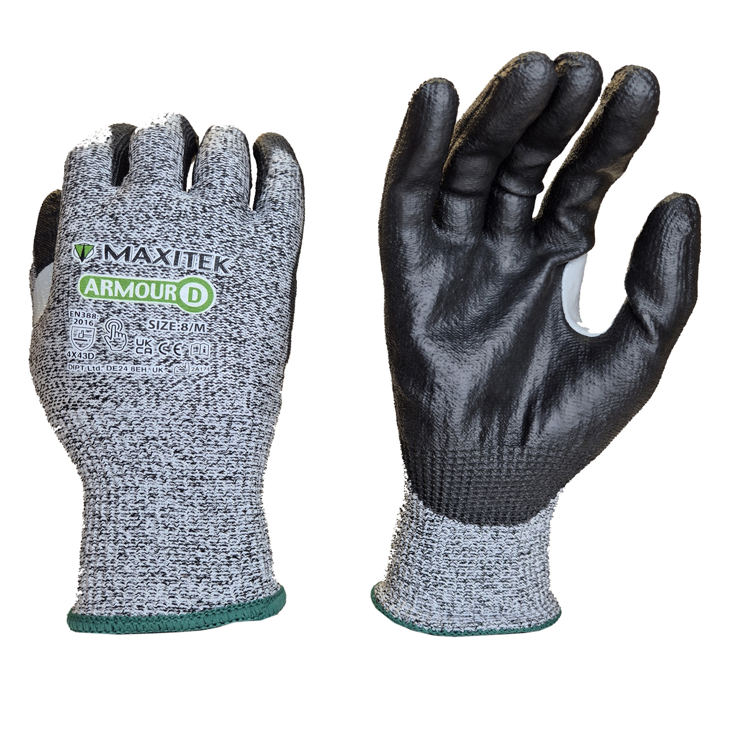 Maxitek Armour D Cut Resistant Touchscreen PU Handling Glove Protrade