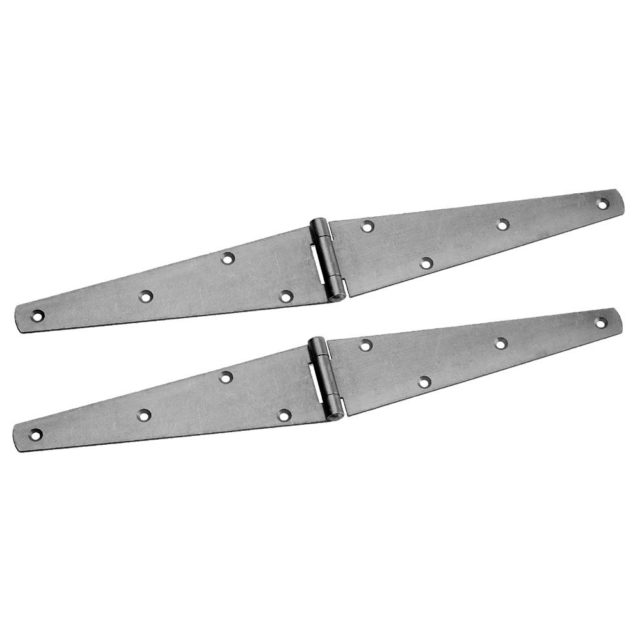 150mm Light Duty Steel Straight Strap Hinges Pack of 2 Protrade