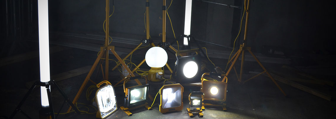 Different types of Site LED Work Lights