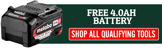 Button to view all Metabo Redemption Free 4Ah battery qualifying tools