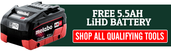 Button to view all Metabo Redemption Free 5.5Ah battery qualifying tools